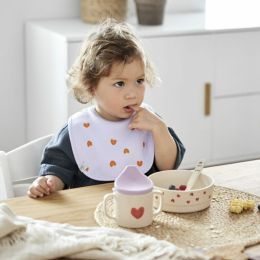 Dětské lžičky Happy Rascals Heart lavender