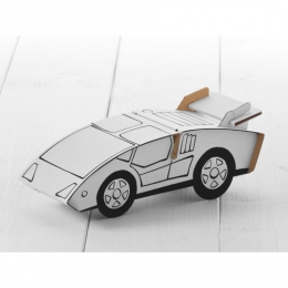 Kartonový model k vymalování Sportovní auto - 1 ks