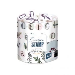 Razítka Creative Stamps - květinová abeceda a věnečky - 1 0