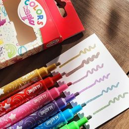 Konturovací třpytivé fixy Colors Magic, 6 barev