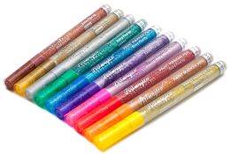 Akrylové fixy Extra jemný hrot 0,7 mm - třpytivé 10 barev