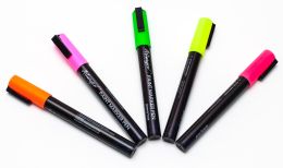 Akrylové fixy SMART s jemným hrotem - neonové 5 barev
