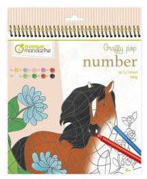 Malování podle čísel - Koně a jednorožci - 1 ks