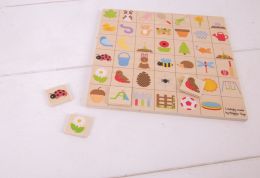 Dřevěná hra Zahradní bingo
