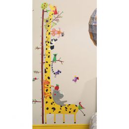 Samolepky na zeď - dětský metr Žirafa