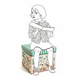 Box na hračky - sedátko Domek