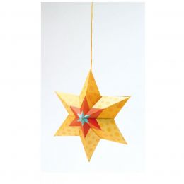 Papírové tvoření - dekorace k zavěšení Hvězdy