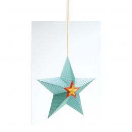 Papírové tvoření - dekorace k zavěšení Hvězdy