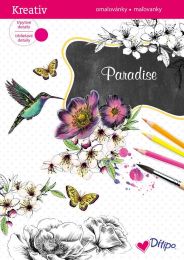 Třpytivé omalovánky - Paradise - 1 ks