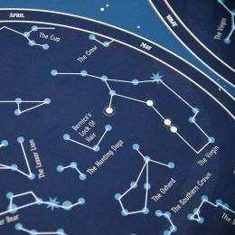 Naučný samolepkový plakát Mapa hvězd