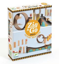 Dřevěná dráha Zig Go 25 dílků - 0 ks