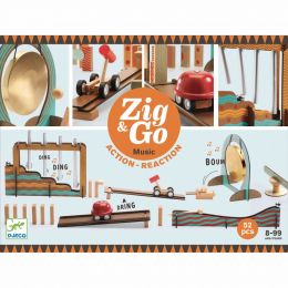 Dřevěná dráha Zig Go Hudba 52 dílků - 0 ks