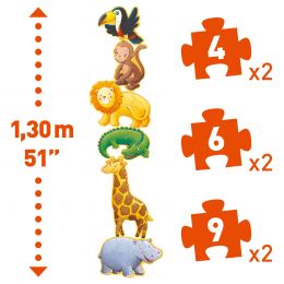 Puzzle Géant Kamarádi z džungle