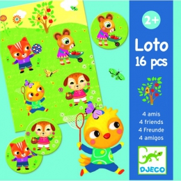 Djeco Loto čtyři kamarádi