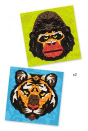 Mozaika Tygr a gorila