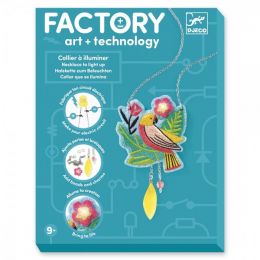 Djeco Factory art + technology Svítící náhrdelník papoušek