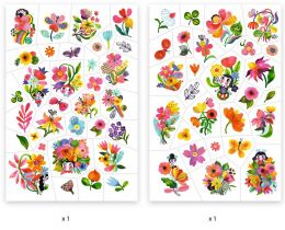 Dětské tetování - Rozkvetlé květy