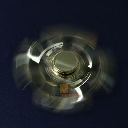 Fidget Spinner osmiramenný - antistresová hračka - kovový, zlatý