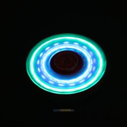 Fidget Spinner LED - antistresová hračka - třpytivý červený