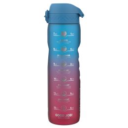 ion8 Láhev na pití One Touch Motivator Blue and pink, 1100 ml