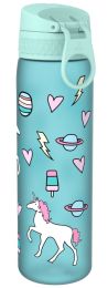 Láhev na pití One Touch Kids Unicorns modrá, 600 ml