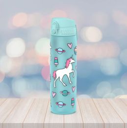 Láhev na pití One Touch Kids Unicorns modrá, 600 ml