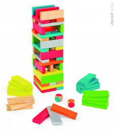 Dřevěná skládačka - hra Equilibloc Color - 1 ks
