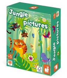 Logická hra pro děti Obrázky z džungle - 0 ks