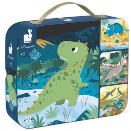 Puzzle Dinosauři 4v1 - 0 ks Puzzle Dinosauři 4v1 - 0 ks