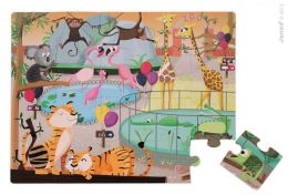 Janod Hmatové puzzle Zoologická zahrada