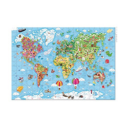 Giant Puzzle Mapa světa
