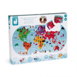 Puzzle do vany Mapa světa
