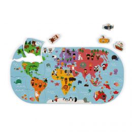 Puzzle do vany Mapa světa