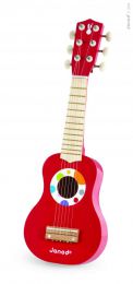 Dětská kytara Confetti červená