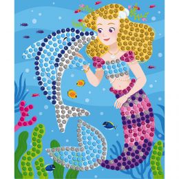 Kreativní mozaika Mořské panny a delfíni
