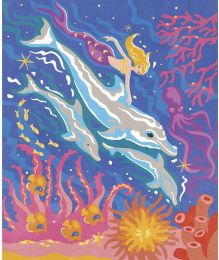 Kreativní sada Malování podle čísel Delfíni
