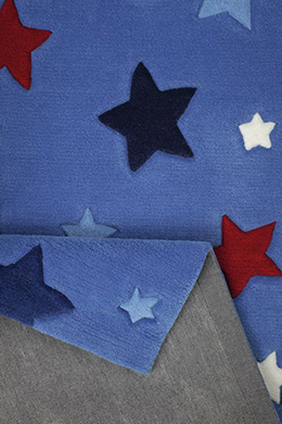 Dětský koberec Simple Stars modrá 2 SM-3984-11