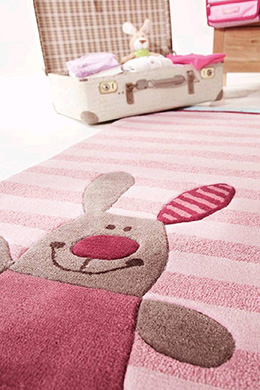 Dětský koberec 3 Happy Friends Stripes SK-3349-01