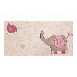 Dětský koberec Happy Zoo Elephant růžový 3 SK-3342-04 - 1 ks