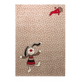 Dětský koberec Rainbow Rabbit 5 SK-0523-04 hnědý - 1 ks