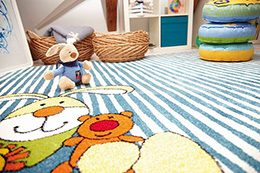 Dětský koberec zajíček Semmel Bunny modrý 2 SK-0527-01