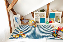 Dětský koberec zajíček Semmel Bunny modrý 2 SK-0527-01