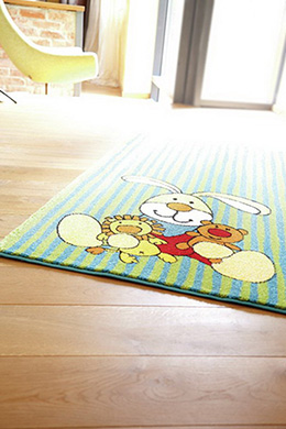 Dětský koberec zajíček Semmel Bunny 3 SK-0527-02 zelený