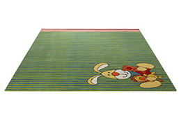 Dětský koberec zajíček Semmel Bunny 3 SK-0527-02 zelený