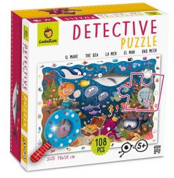 Detektivní puzzle s lupou Moře - 0 ks