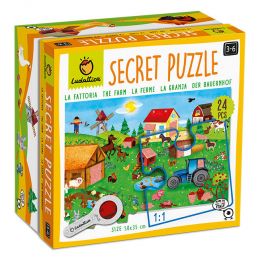 Puzzle XXL tajemství s lupou - Farma - 0 ks