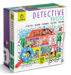 Detektivní puzzle s lupou Dům - 0 ks
