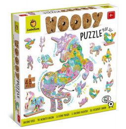 Dřevěné puzzle Jednorožci - 0 ks