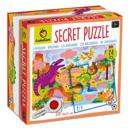 Puzzle XXL tajemství s lupou - Dinosauři