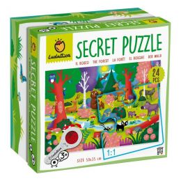 Puzzle XXL tajemství s lupou - Lesní zvířátka - 0 ks